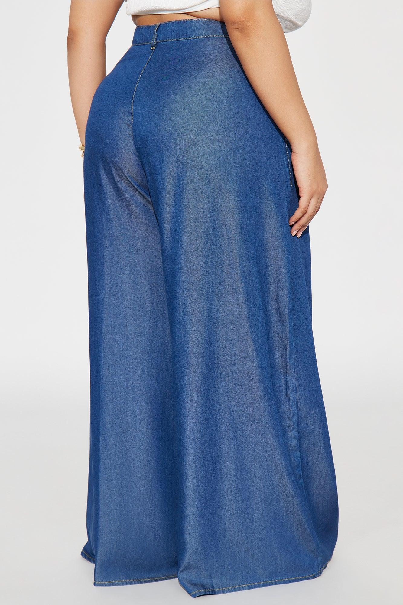 Claire Wide Leg Pant - Dark Wash Female Product Image