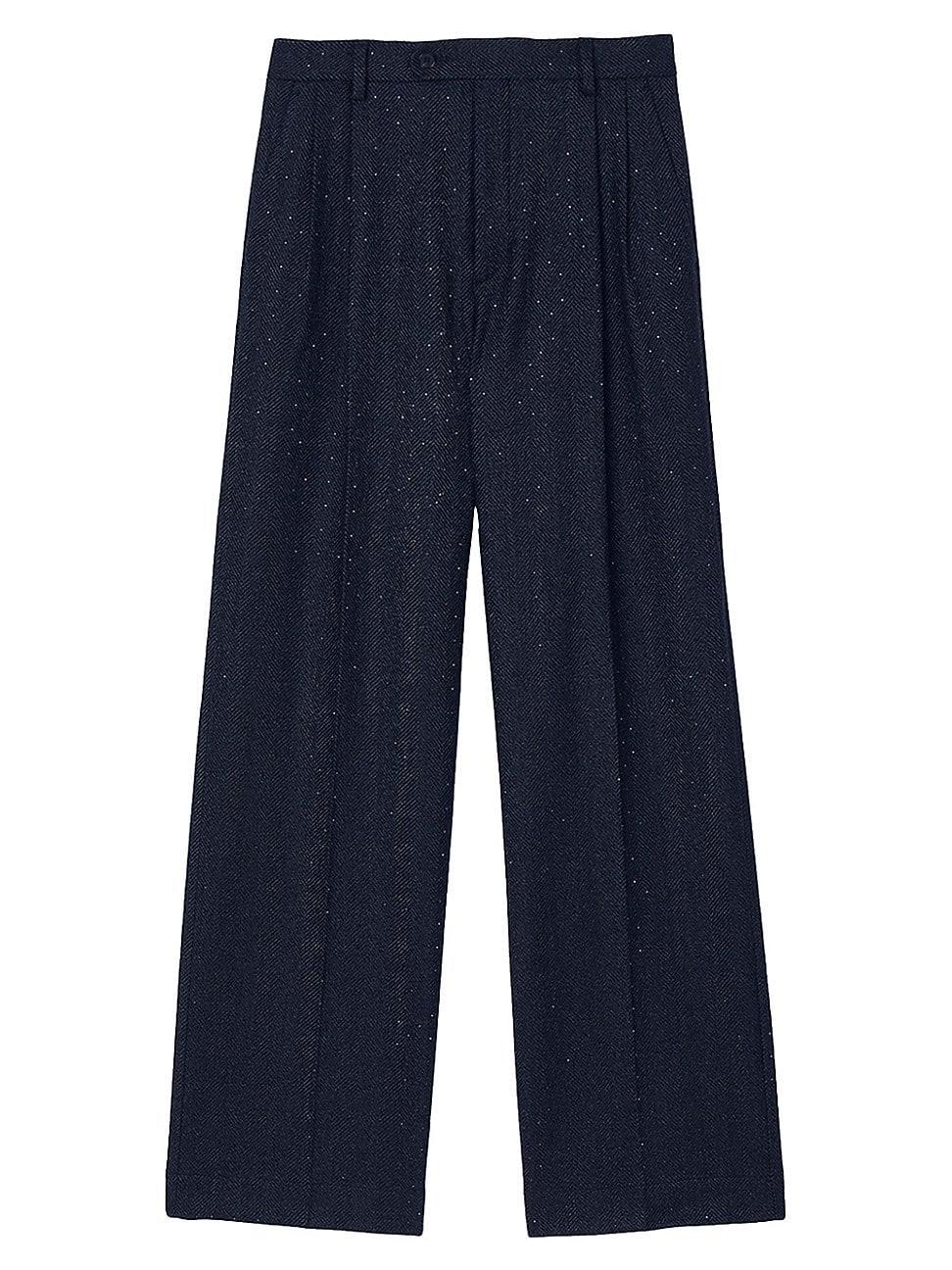 Womens Striped Trousers Product Image