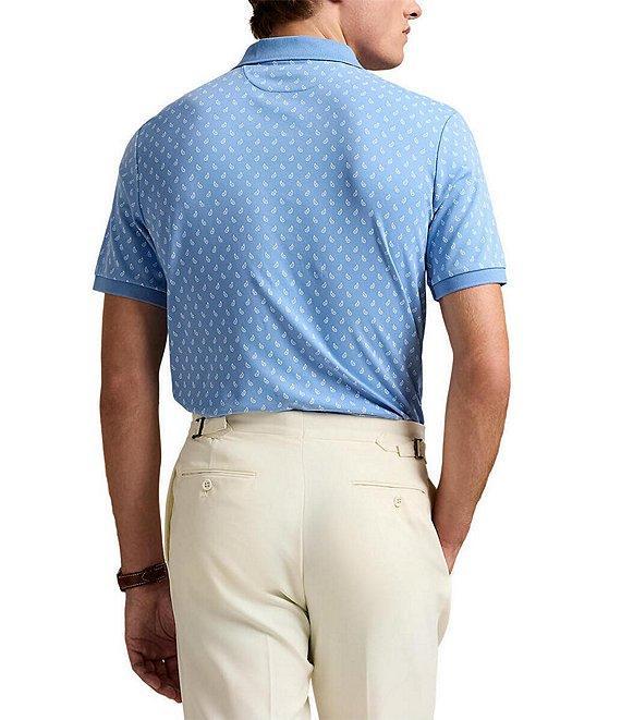 Polo Ralph Lauren Classic Fit Soft Cotton Mini Paisley Print Short Sleeve Polo Shirt Product Image