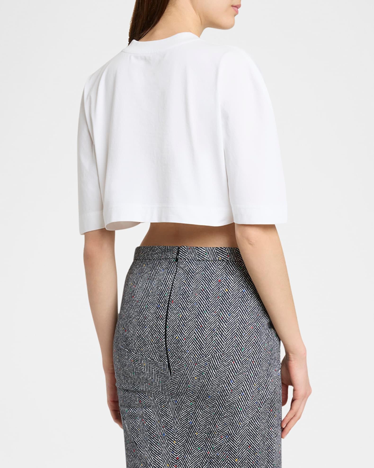 Logo Tape Cropped Cocoon Tee Product Image