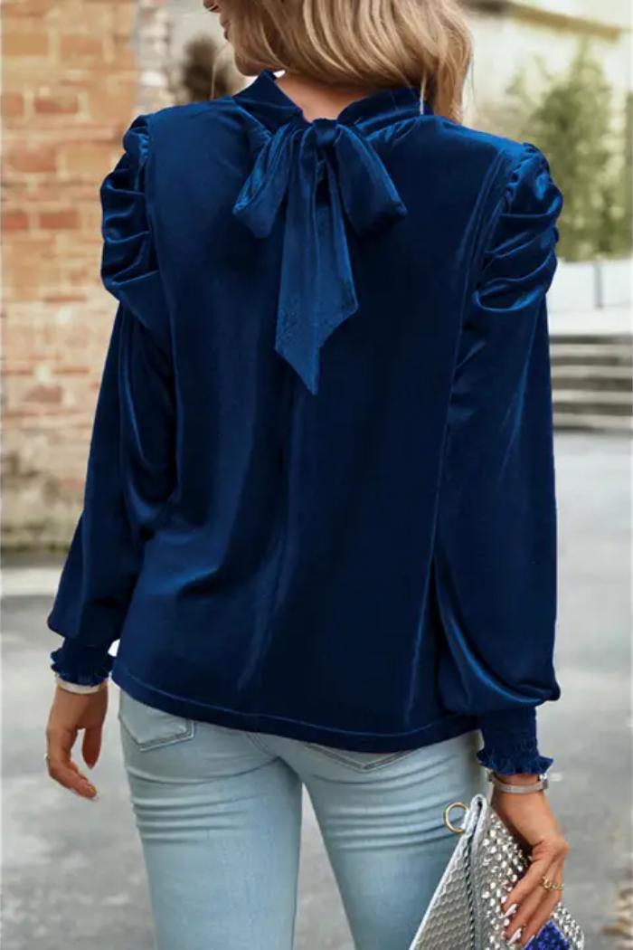 Holiday Blues Blouse Product Image