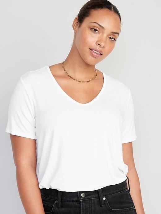 Luxe V-Neck T-Shirt Product Image