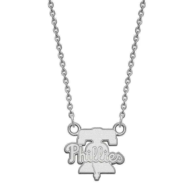 LogoArt Sterling Silver Philadelphia Phillies Small Pendant Necklace, Women's, Size: 13MM, Gold Tone Product Image