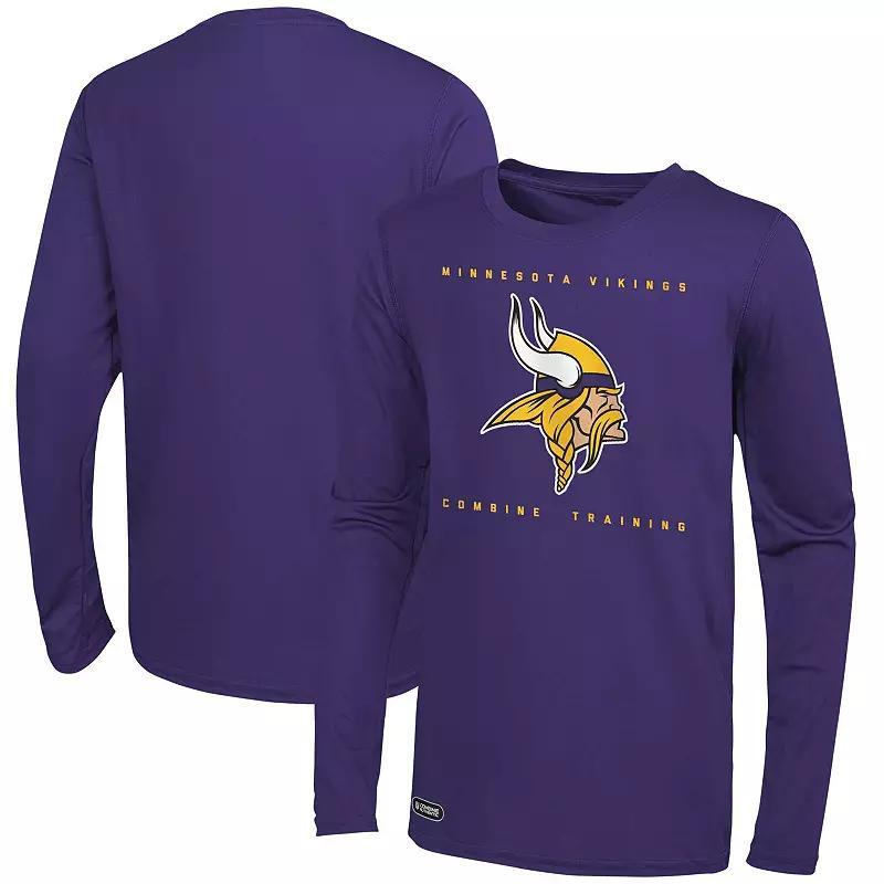 Mens Minnesota Vikings Side Drill Long Sleeve T-Shirt Product Image
