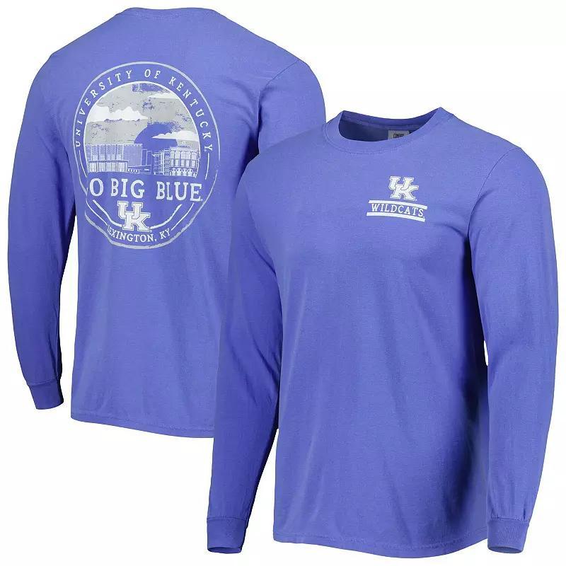 Men's Royal Kentucky Wildcats Circle Campus Scene Long Sleeve T-Shirt, Size: Medium, Blue Product Image