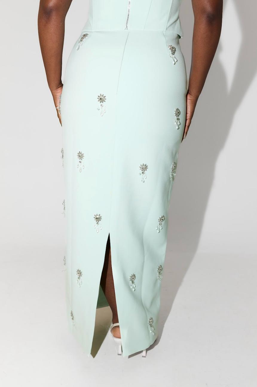 The Ultimate Muse Crystal Maxi Skirt Product Image