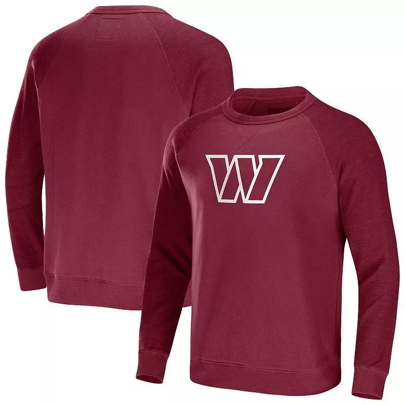 Mens Nfl x Darius Rucker Collection by Fanatics Black Las Vegas Raiders Raglan Fleece Pullover Sweatshirt Product Image