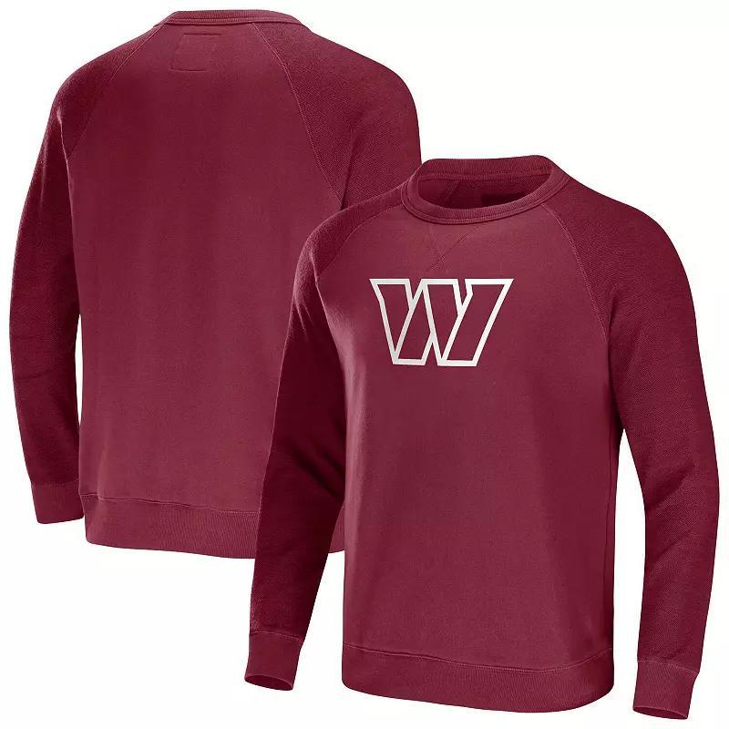 Mens Nfl x Darius Rucker Collection by Fanatics Black Las Vegas Raiders Raglan Fleece Pullover Sweatshirt Product Image