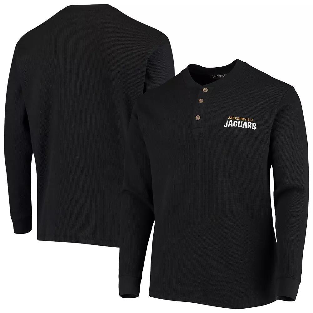 Mens Dunbrooke Jacksonville Jaguars Logo Maverick Thermal Henley Long Sleeve T-Shirt Product Image