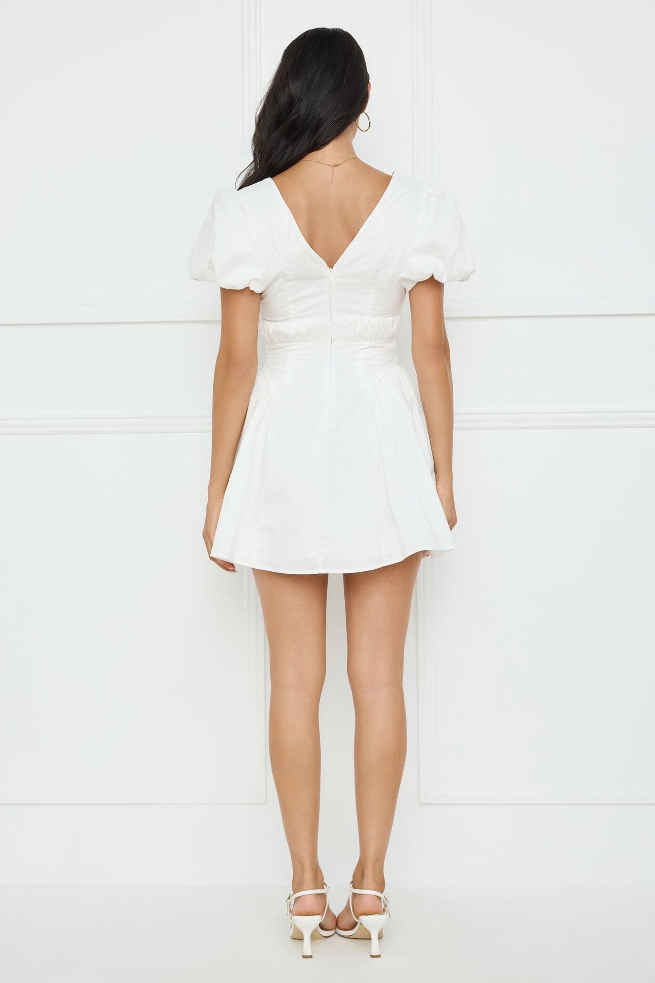Golden Hour Muse Mini Dress White Product Image