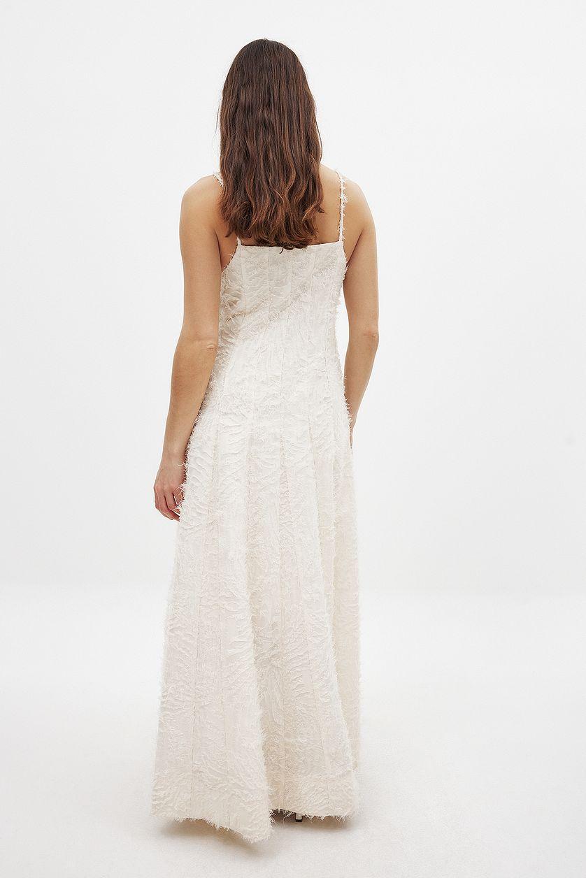 Fringe Seam Detail Maxi Dress Product Image