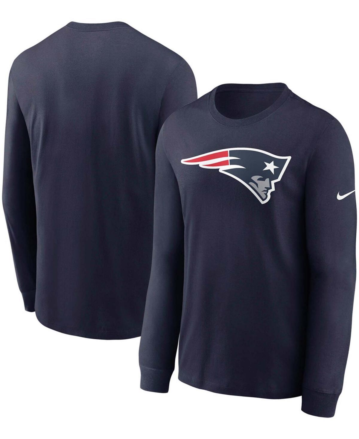 Men's Nike Navy New England Patriots Primary Logo Long Sleeve T-Shirt, Size: 3XL, Blue Product Image
