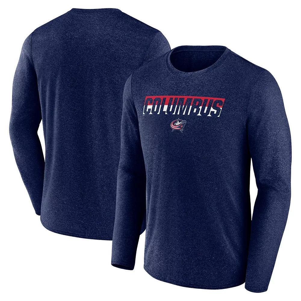 Men's Fanatics Heather Charcoal Vegas Golden Knights Transition Long Sleeve T-Shirt, Size: Large, Lvk Charco Product Image