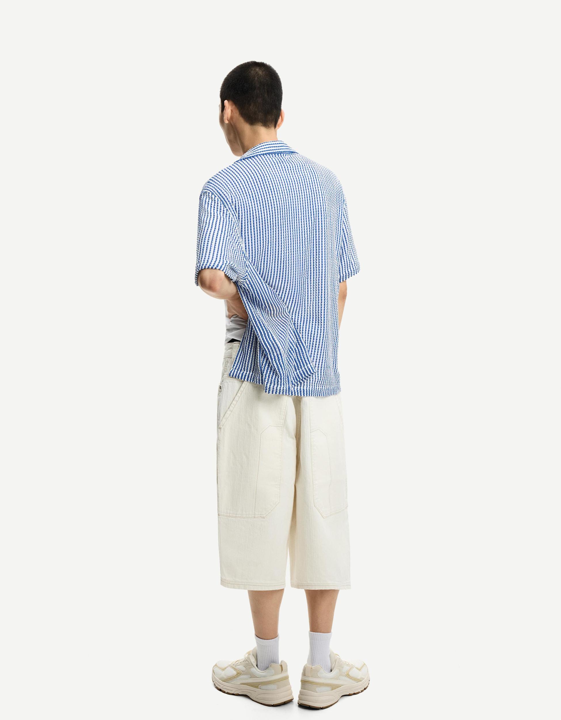 Striped short sleeve shirt Product Image
