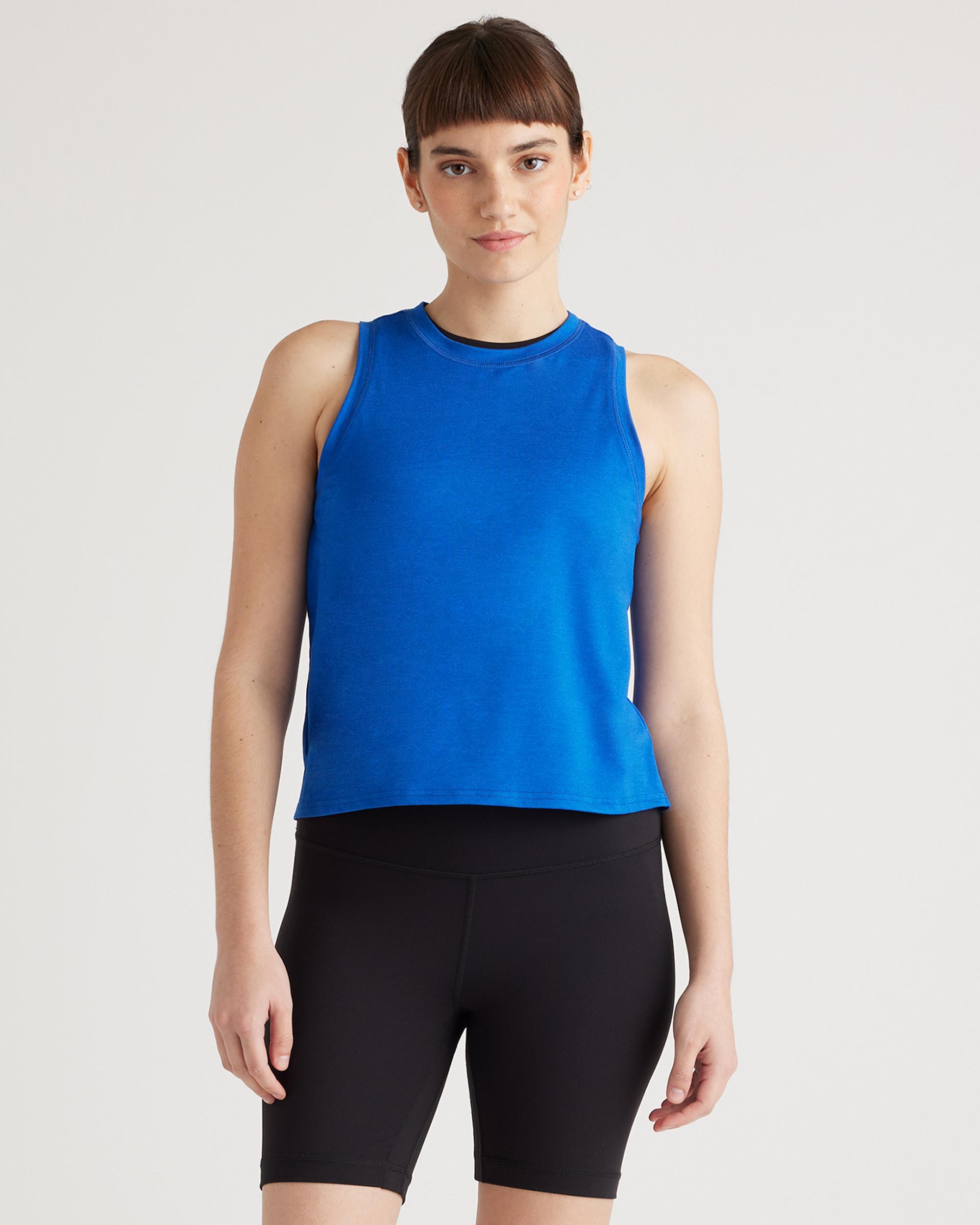 Quince | Women's Flowknit Breeze High-Neck Tank Top 100% Polyester Product Image