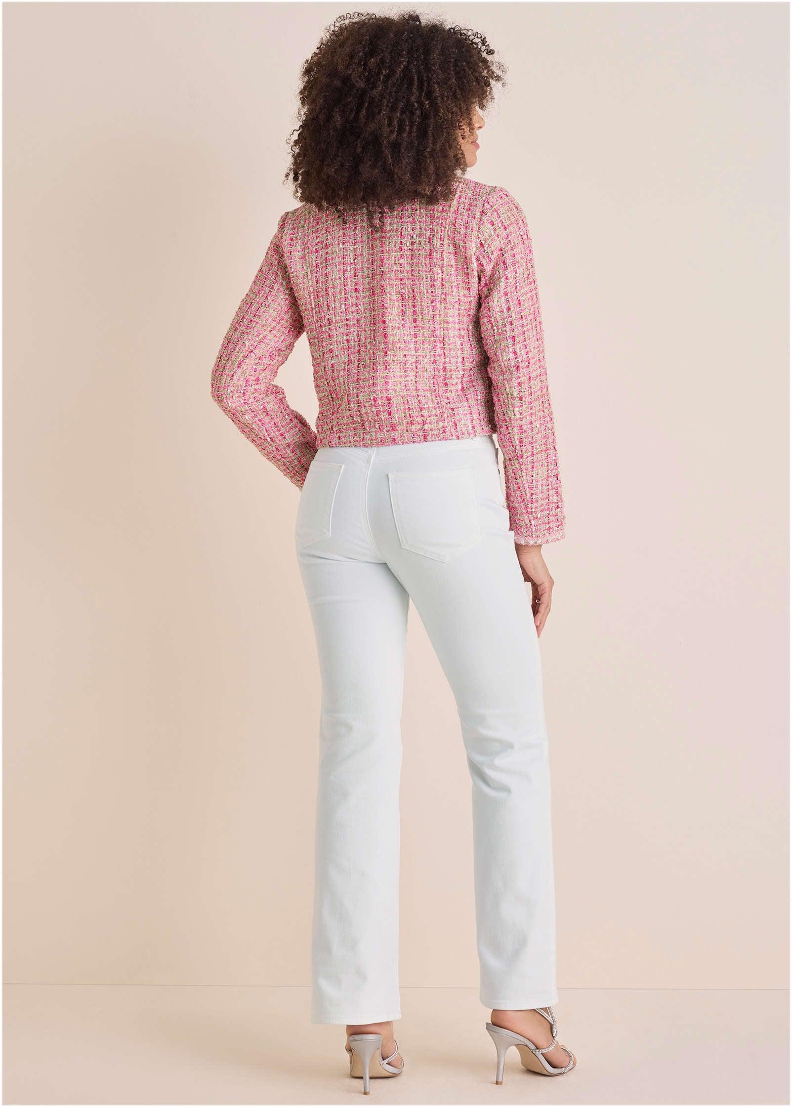 Sparkle Tweed Jacket - Pink Multi Product Image