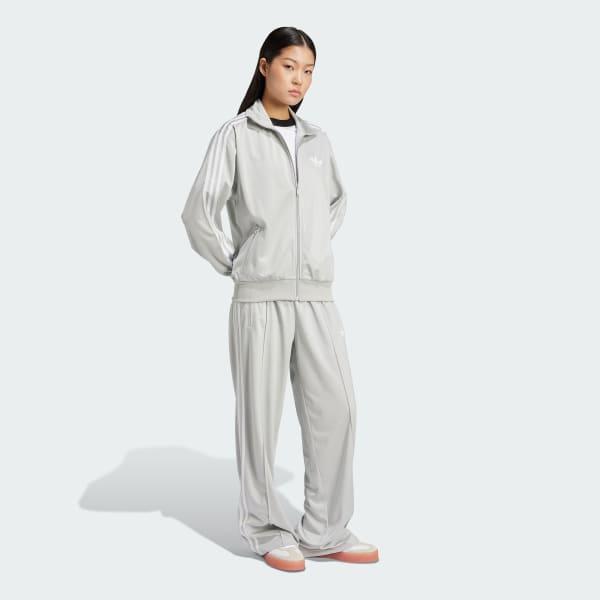 adidas Adicolor Classic Firebird Loose Track Top Grey Two S Womens Product Image