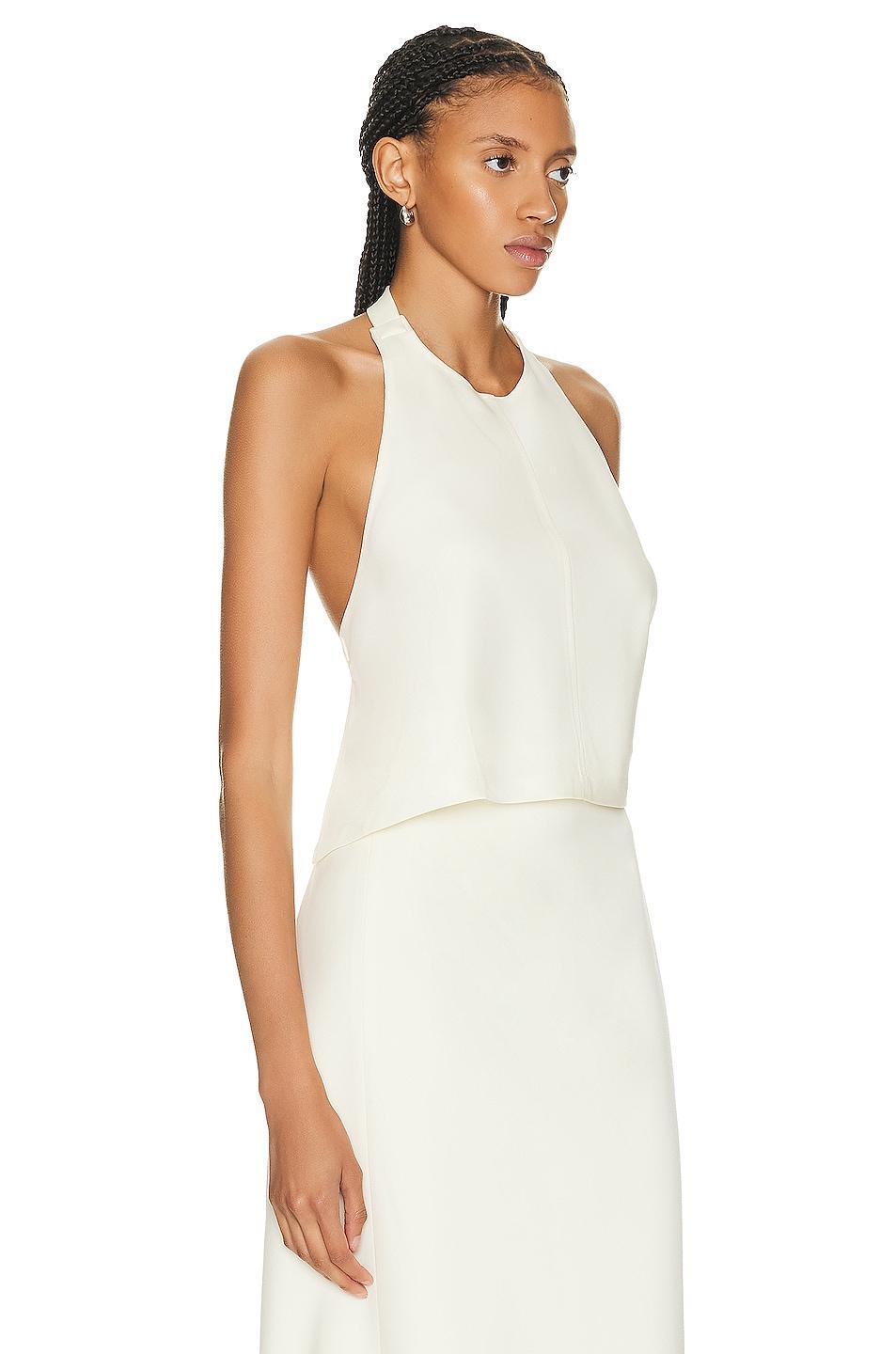 WARDROBE.NYC Halter Top Cream. (also in ). Product Image