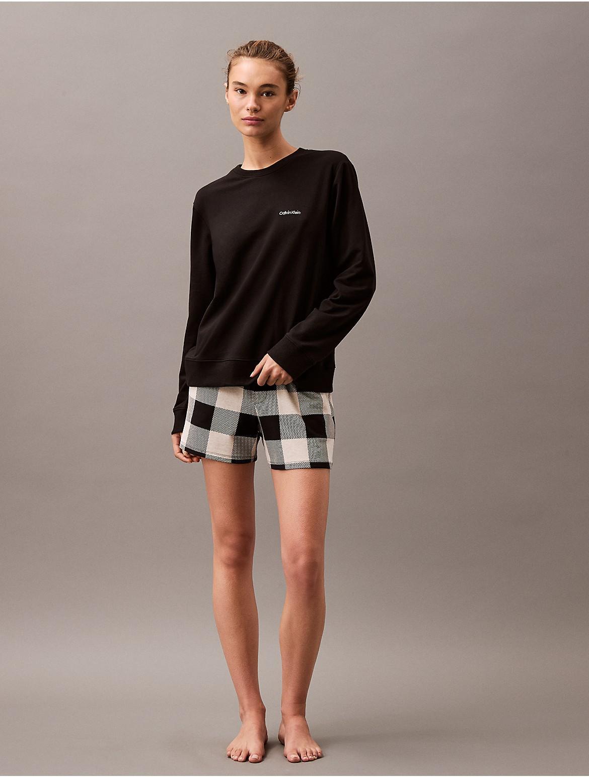 Calvin Klein Women's Modern Cotton Holiday Sleep Shorts - Red - M Product Image
