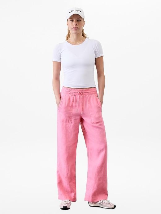 Retreat Linen High Rise Wide Leg Pant Product Image