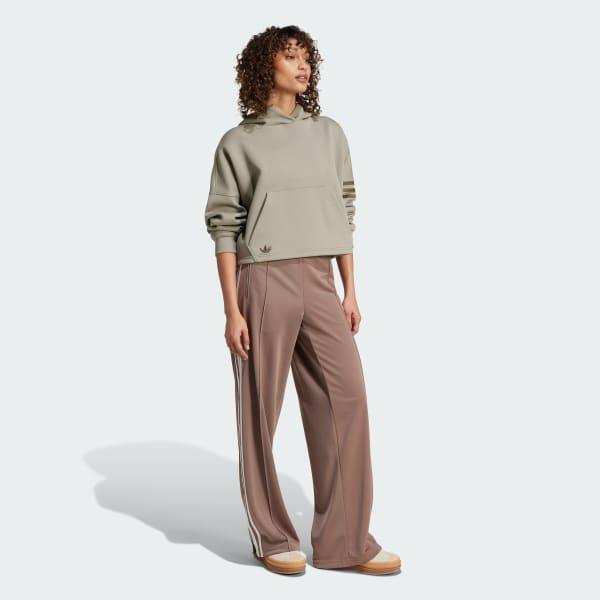 adidas Neuclassics Hoodie Cream White XL Womens Product Image