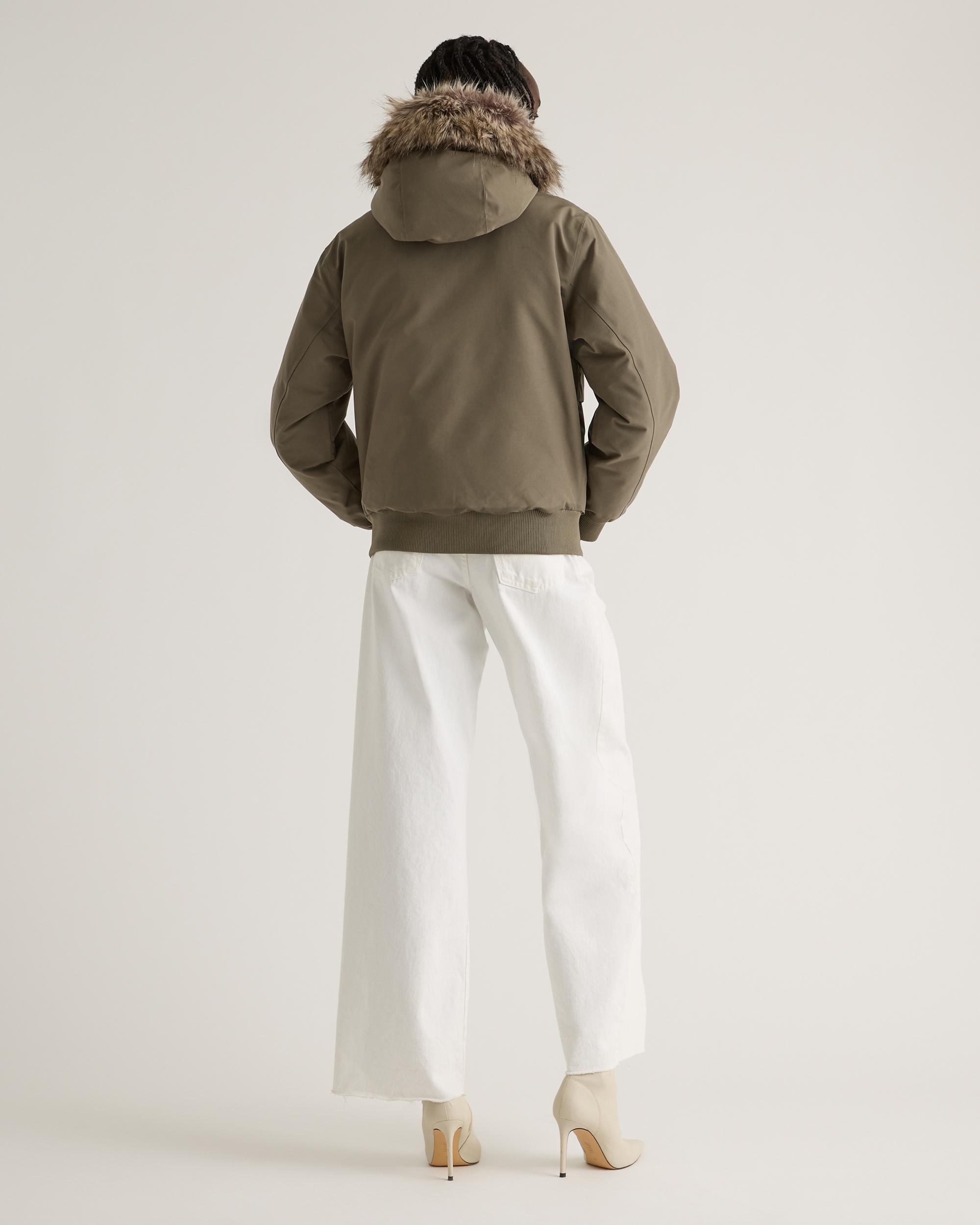 Quince | Women's Responsible Down Hooded Short Parka Recycled Polyester Product Image