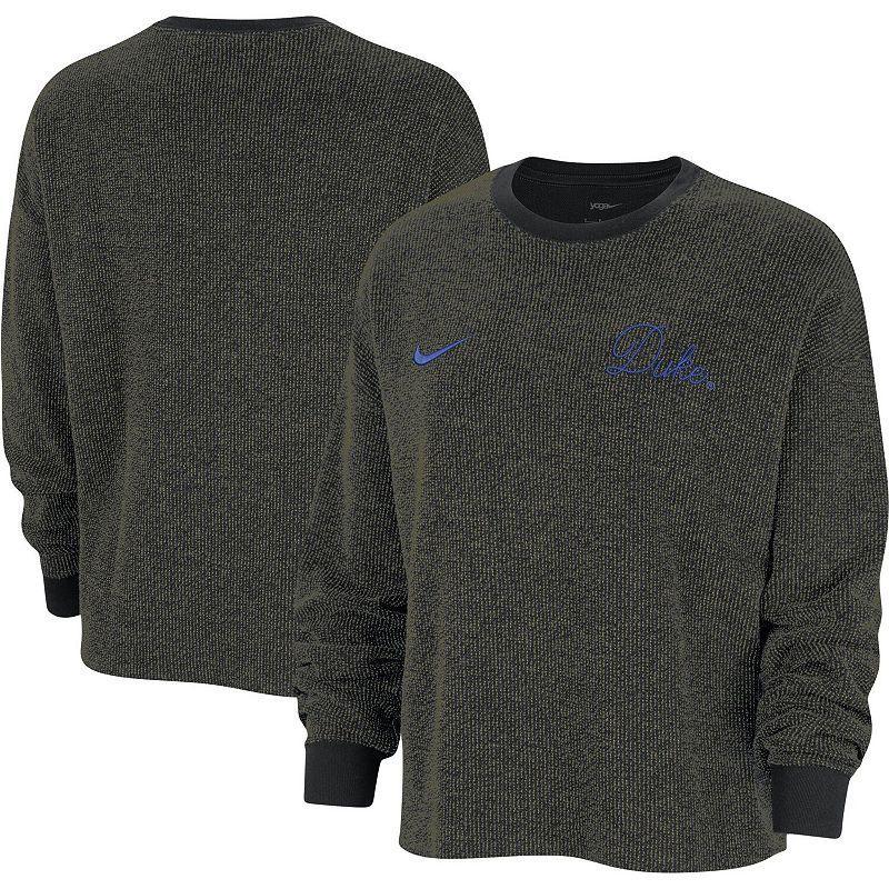 Women's Nike  Black Michigan State Spartans Yoga Script Pullover Sweatshirt, Size: Small Product Image