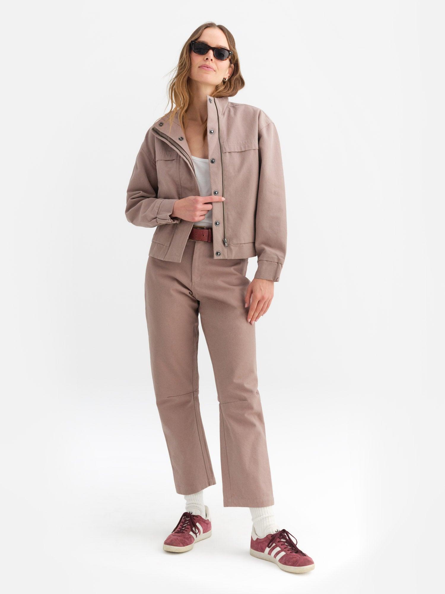 Organic Cotton Canvas Flight Jacket Female Product Image