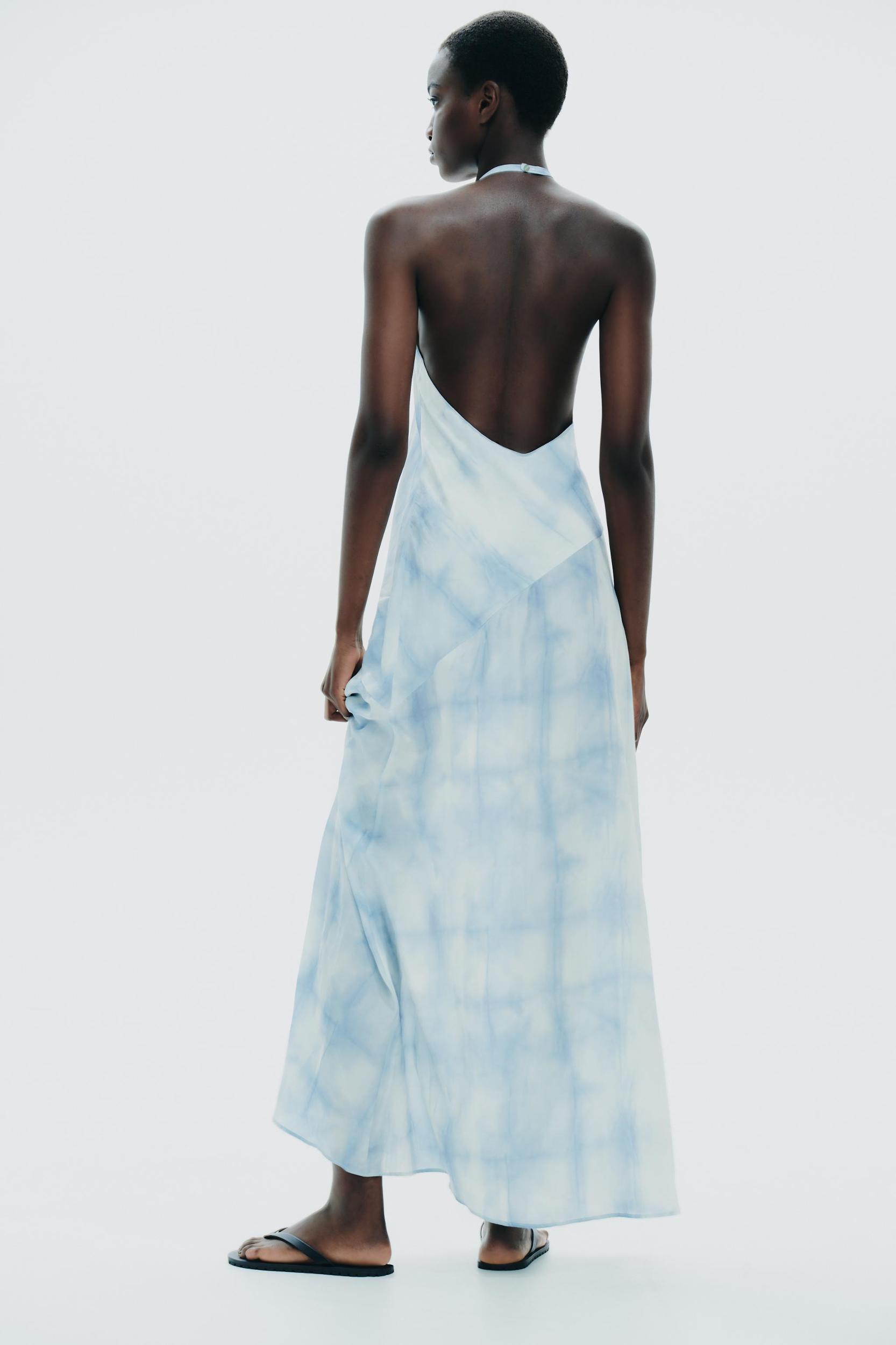HALTER TIE DYE DRESS Product Image