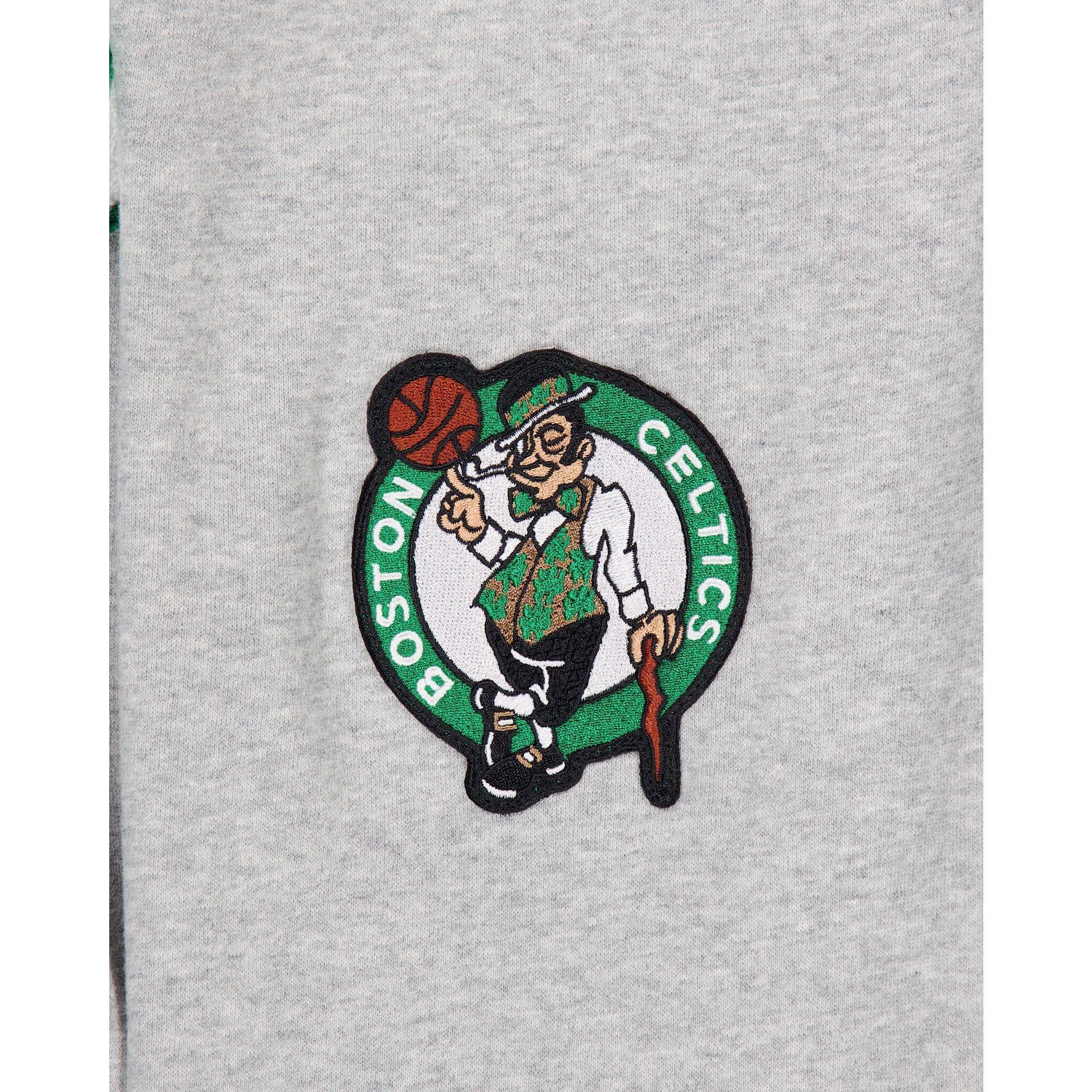 Boston Celtics Gray Logo Select Full-Zip Hoodie Male Product Image