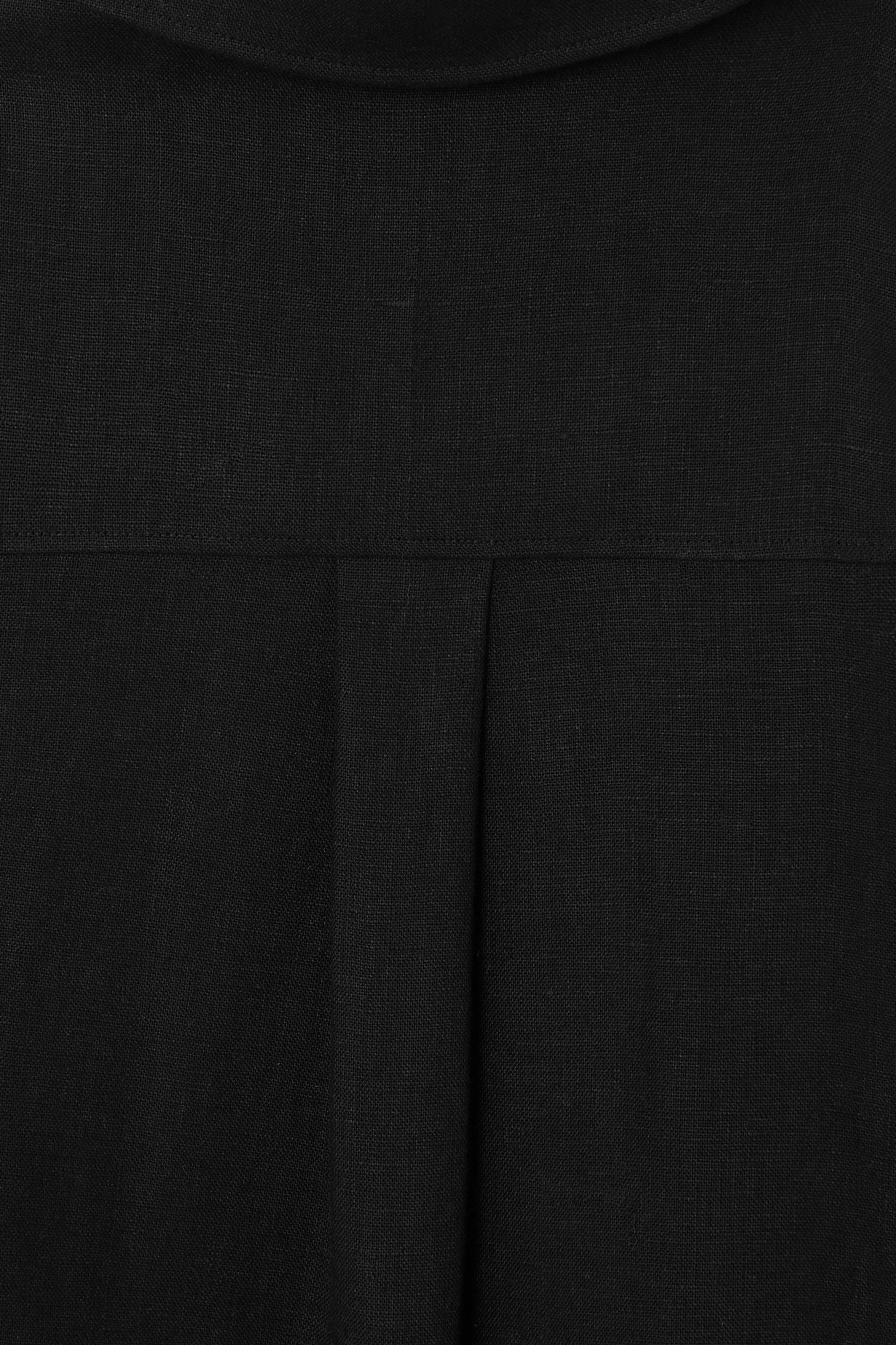 OPEN-COLLAR LINEN SHIRT DRESS Product Image