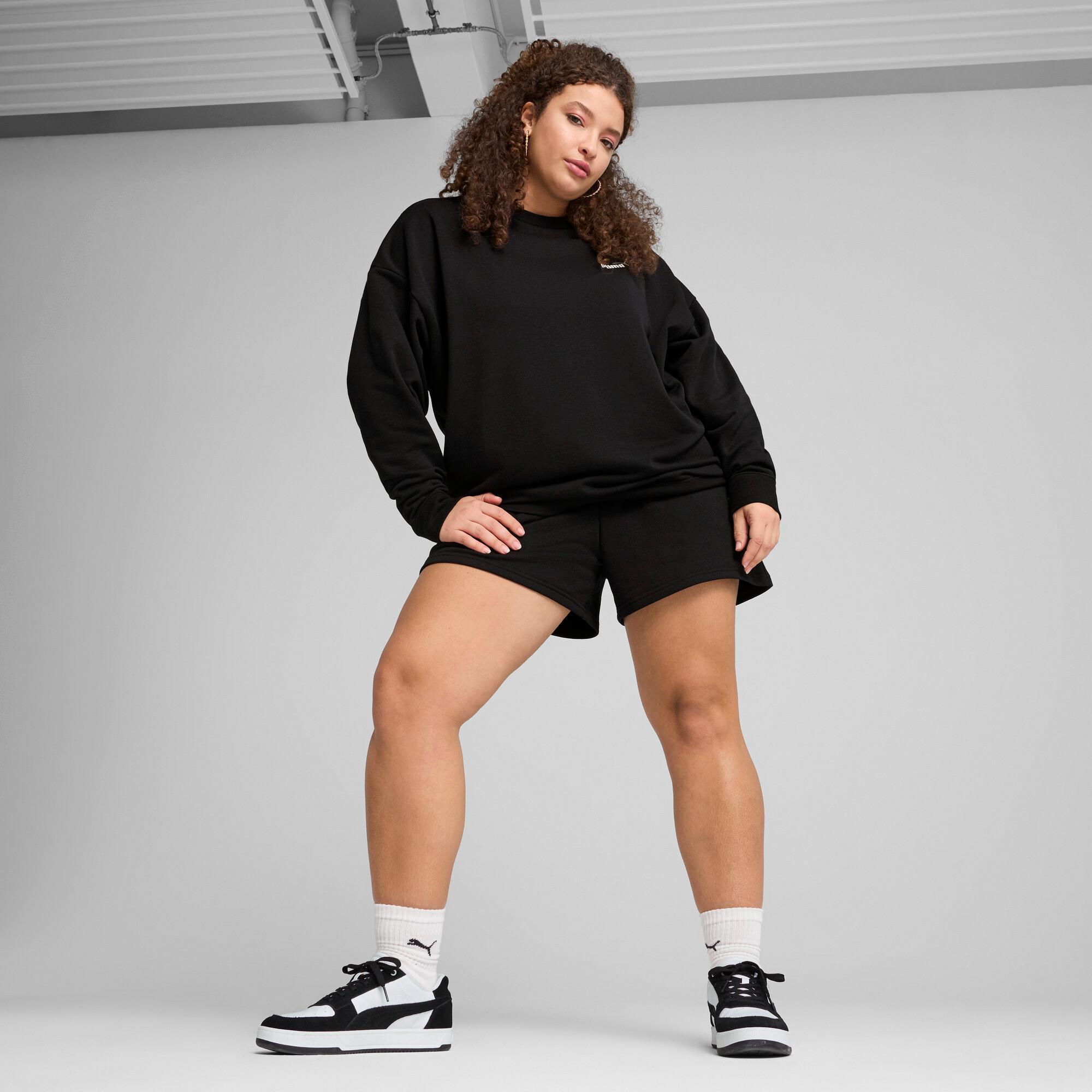 PUMA Essentials Small No. 1 Logo Women's Relaxed Crew Sweater Product Image