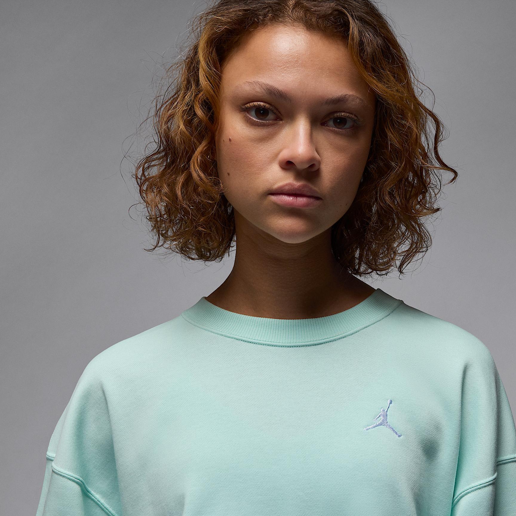 Women's Jordan Brooklyn Fleece French Terry Crew-Neck Sweatshirt Product Image