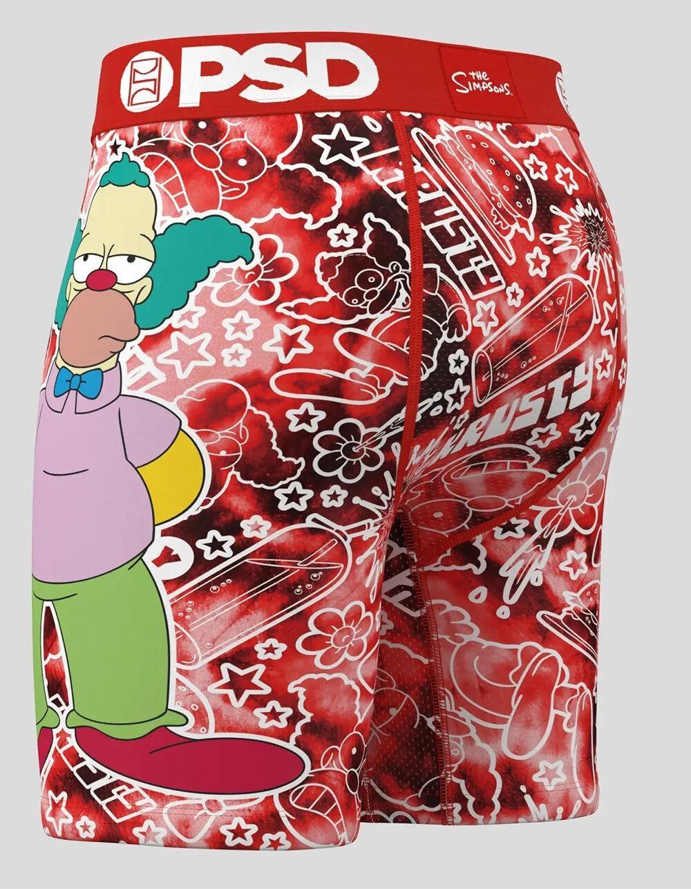PSD x The Simpsons Krusty The Clown Mens Boxer Briefs - RED COMBO Product Image