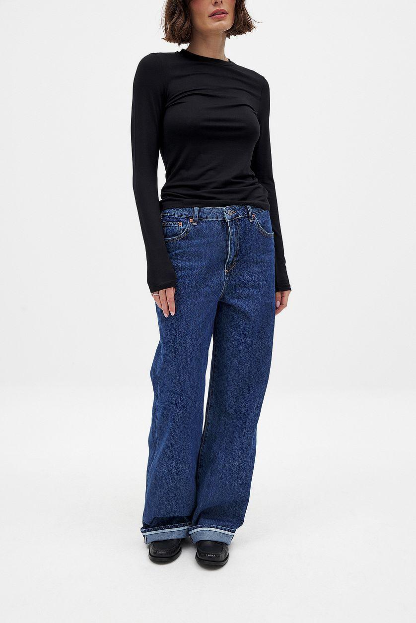 Fold Up Loose Denim Product Image