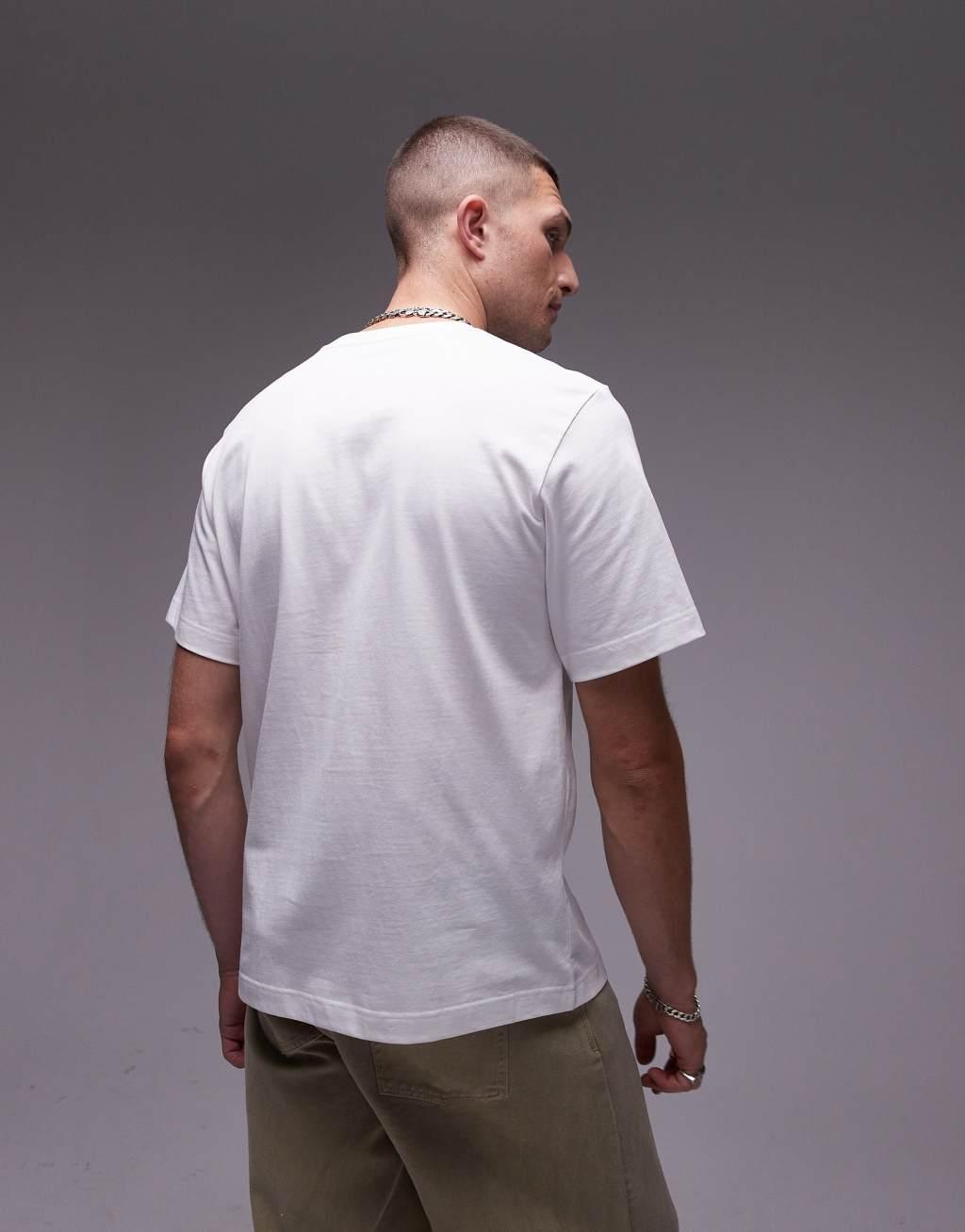 ARKET midweight jersey t-shirt in white Product Image