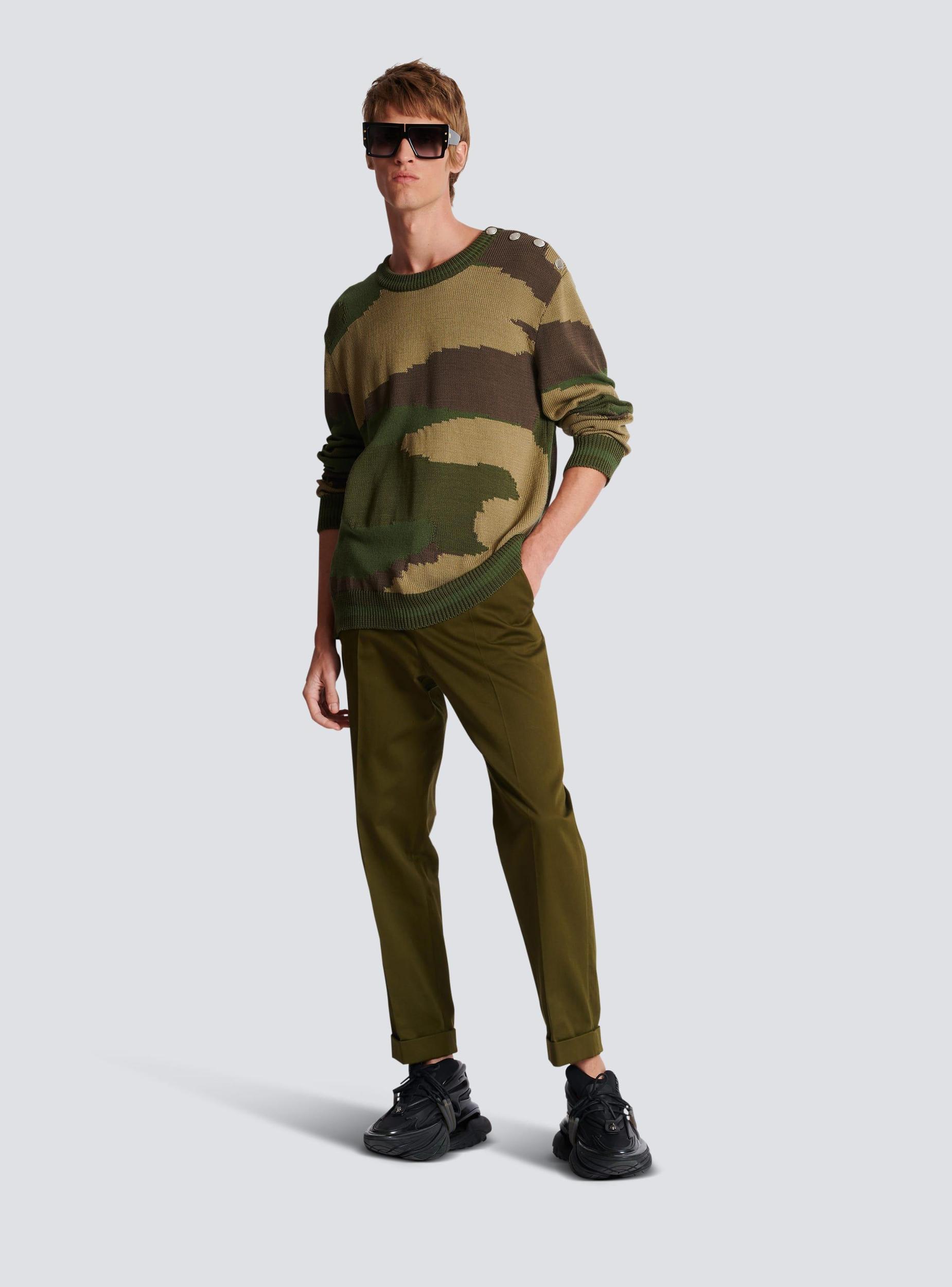 Wool camouflage jumper Product Image