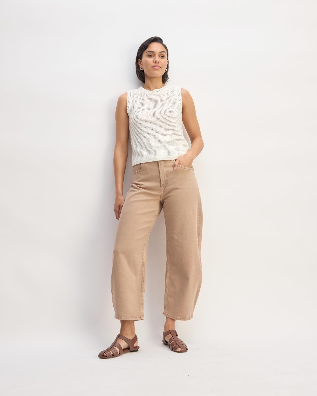 The Organic Cotton Open-Stitch Tank Product Image