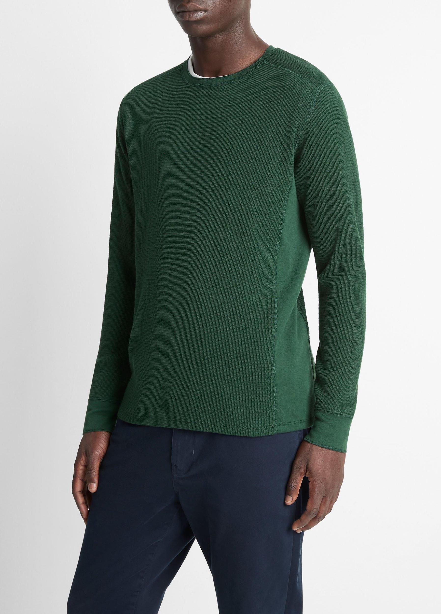 Pima Cotton-Blend Thermal Long-Sleeve T-Shirt Product Image