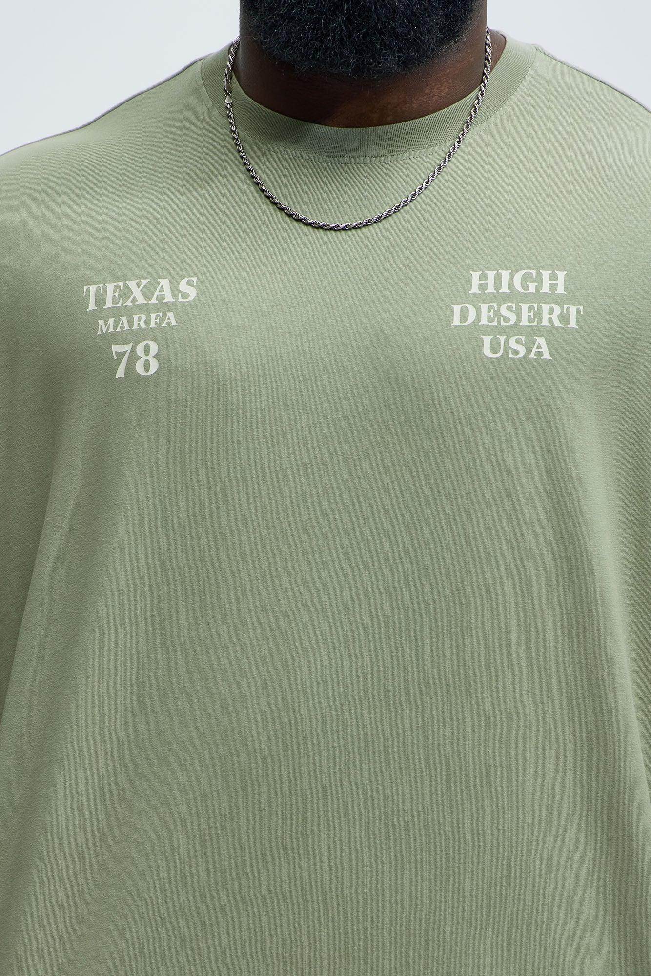 High Desert USA Oversized Short Sleeve Tee - Olive Product Image