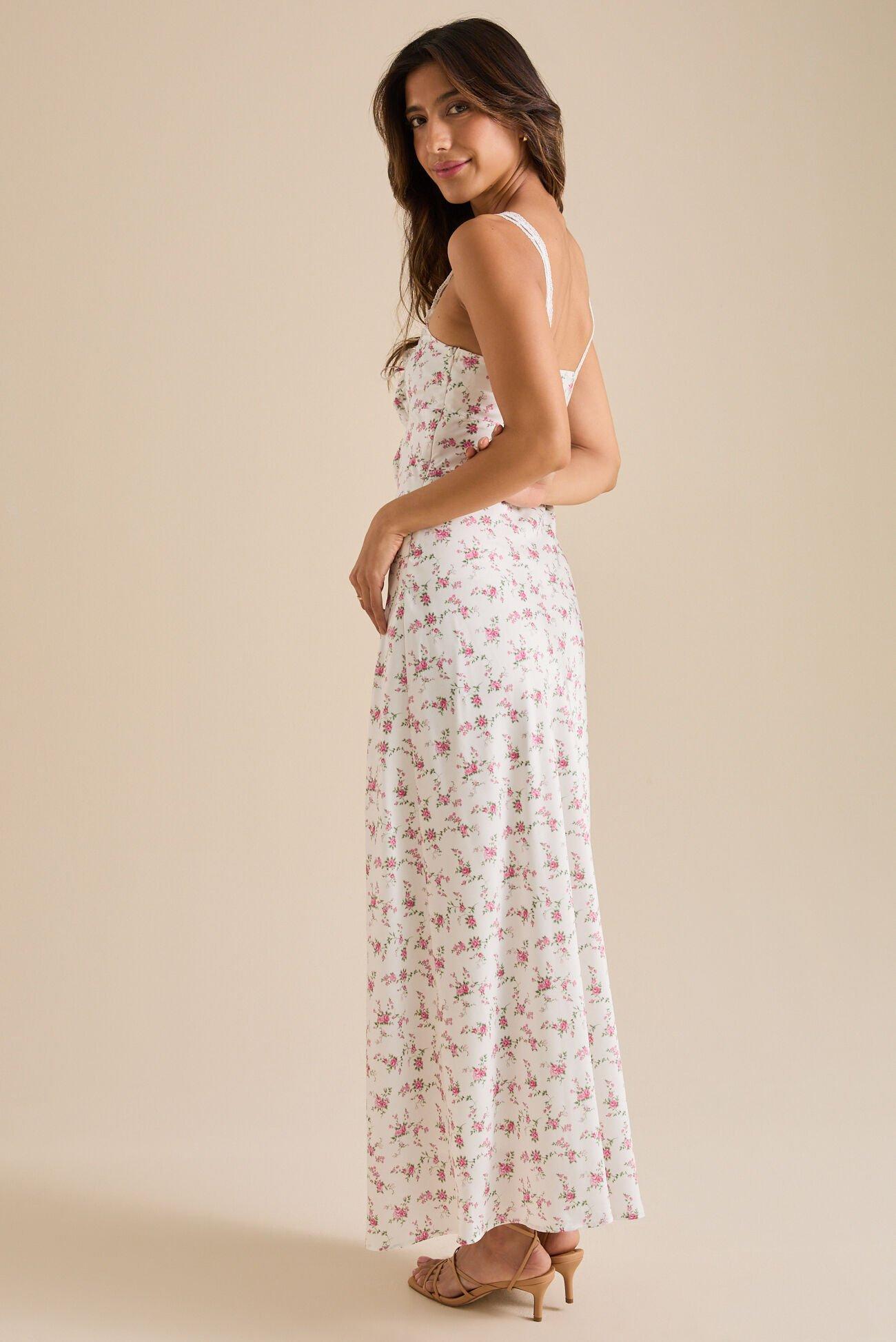 Kya Floral Midi Dress Product Image