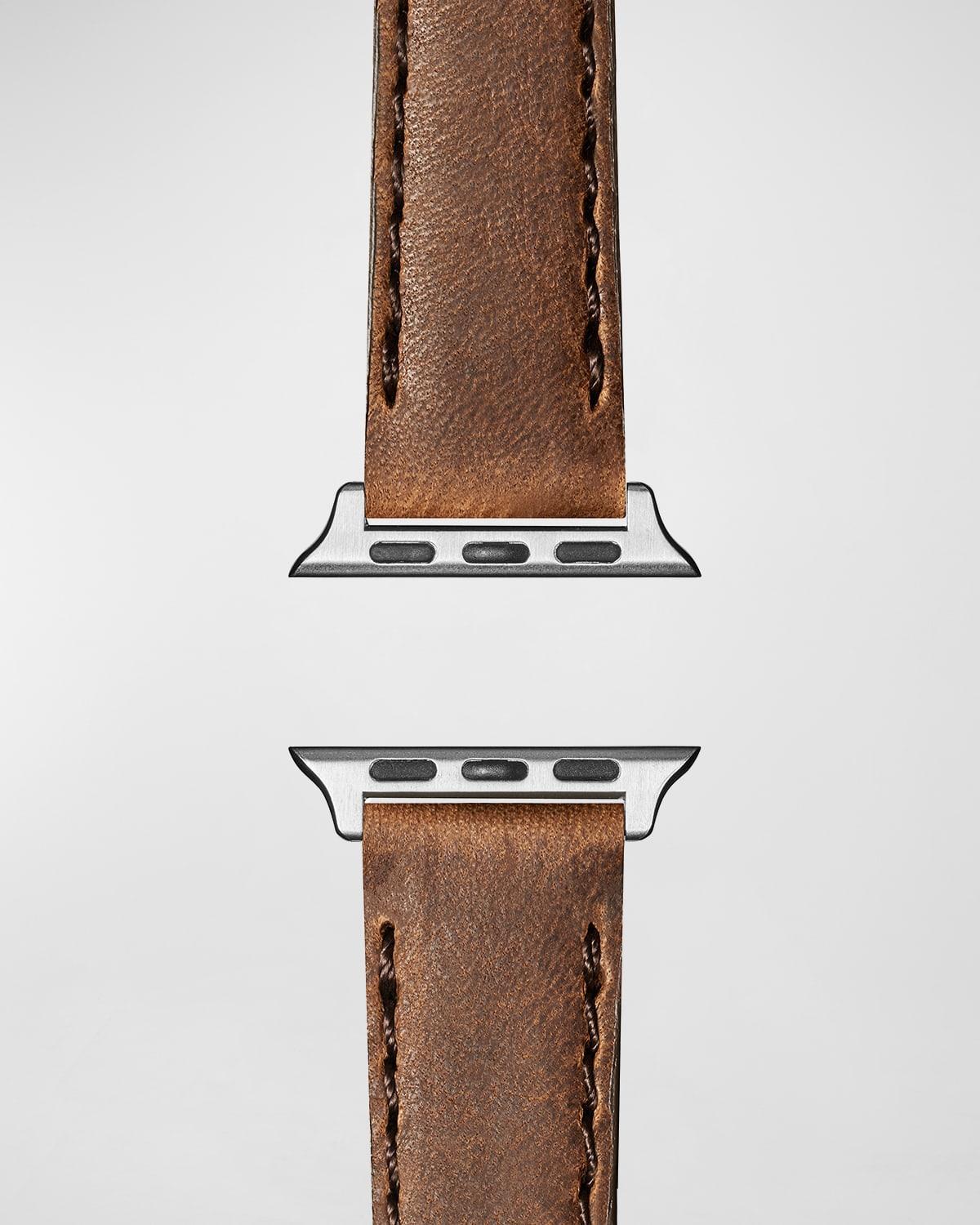 Mens 20mm Grizzly Leather Strap for Apple Watch Product Image