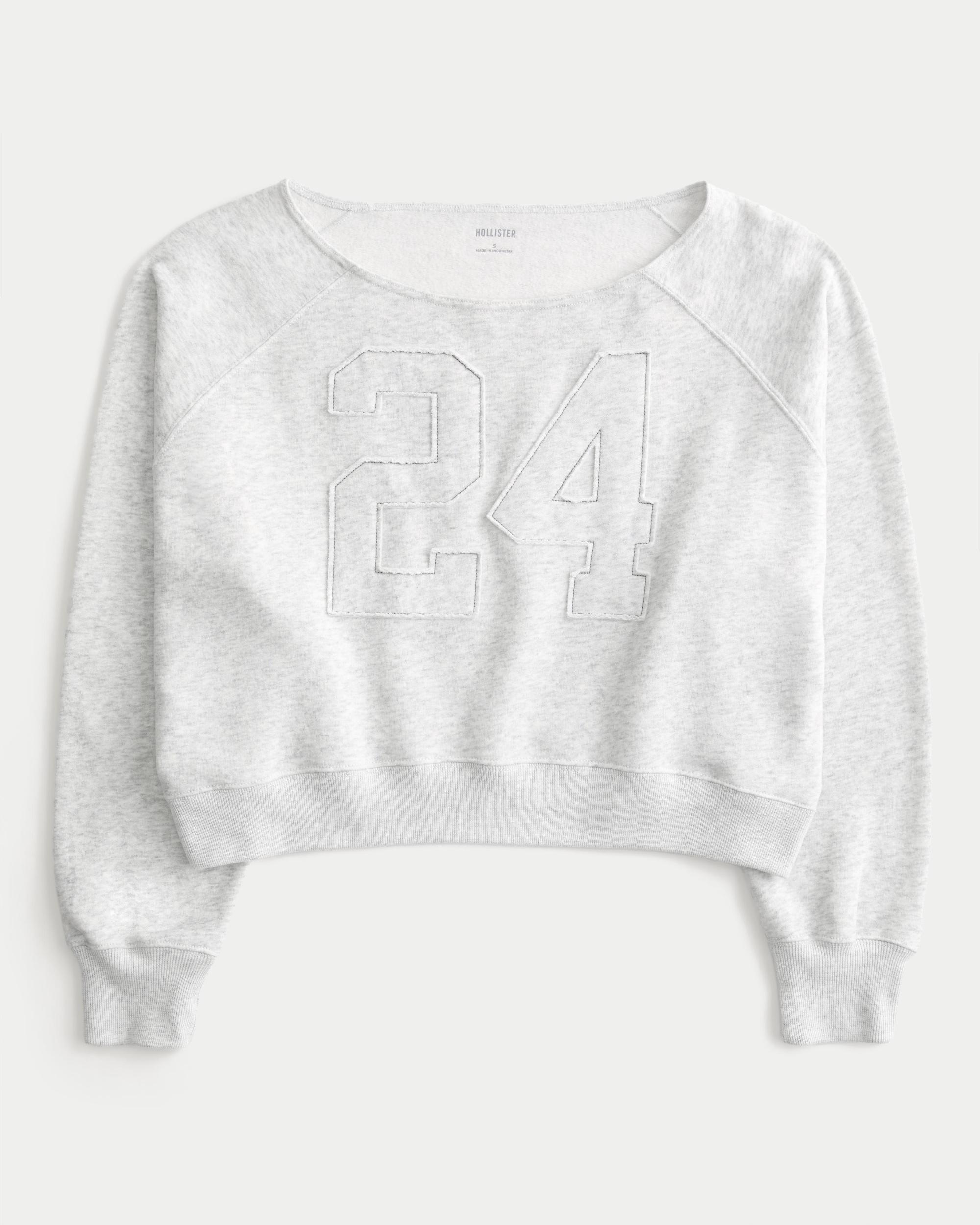 Easy Off-the-Shoulder NYC Graphic Sweatshirt Product Image