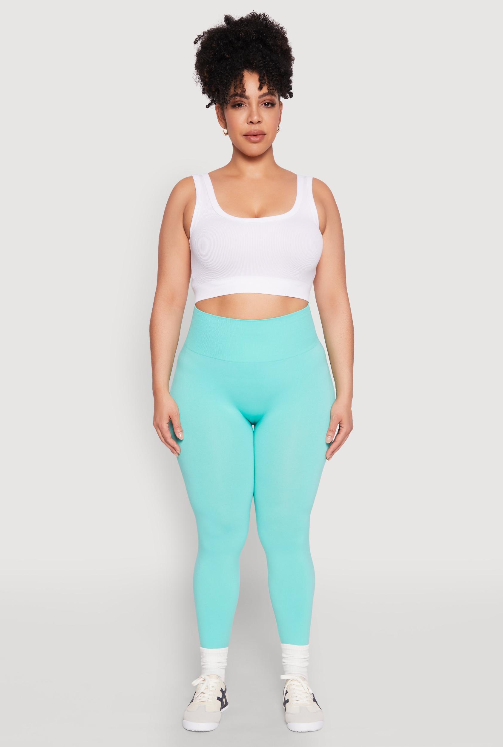 Womens Plus Size High Waisted Seamless Leggings Product Image