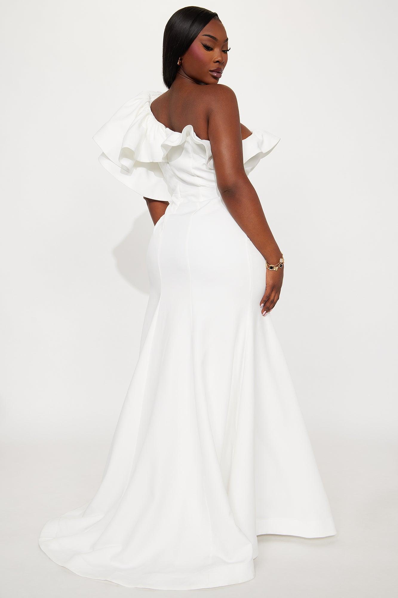 Guiselle Mermaid Maxi Gown - White Product Image