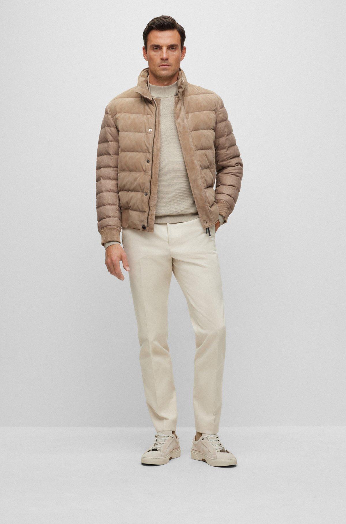Mock-neck sweater in knitted silk Product Image