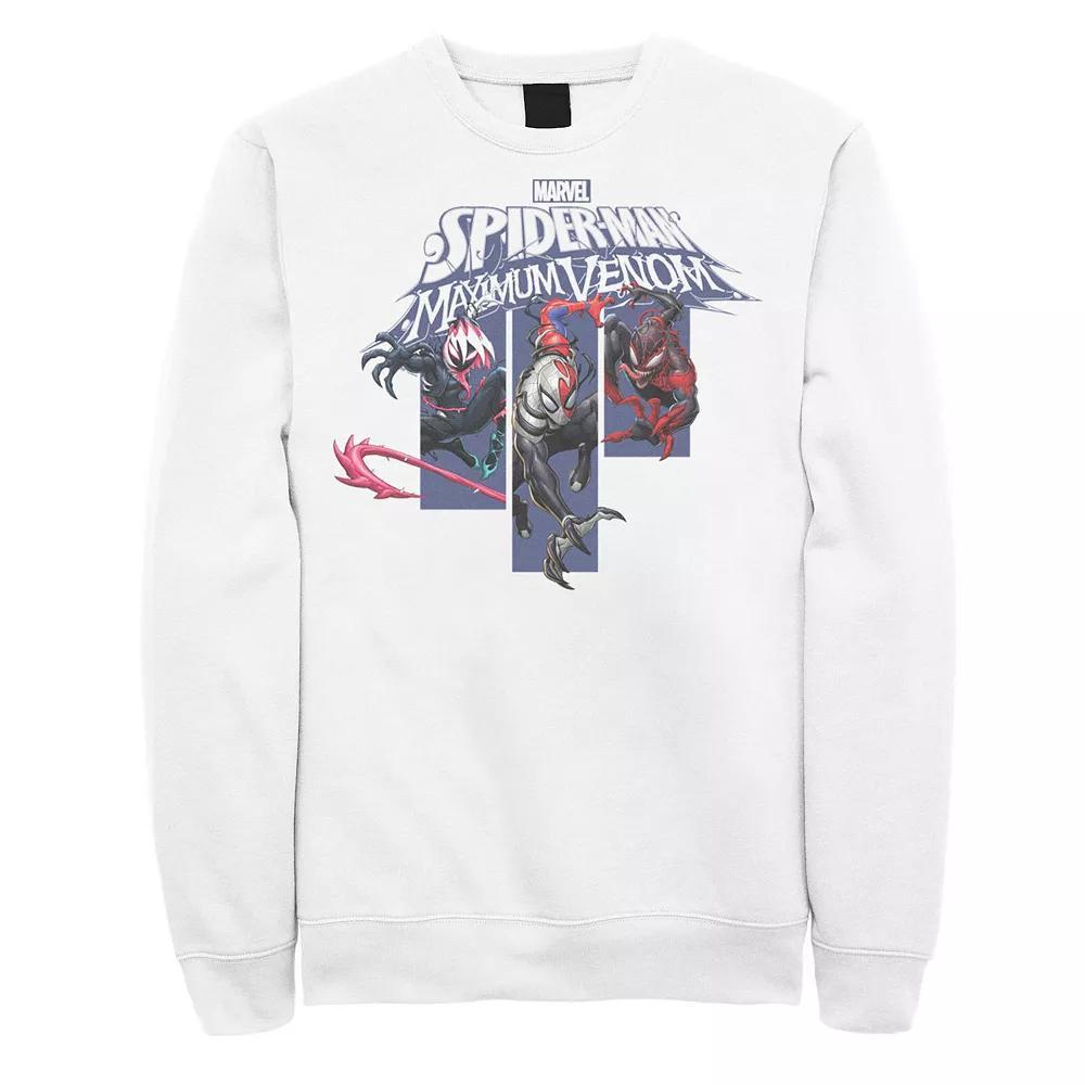 Men's Marvel Spider-Man Maximum Venom Panels Sweatshirt, Size: Large, White Product Image