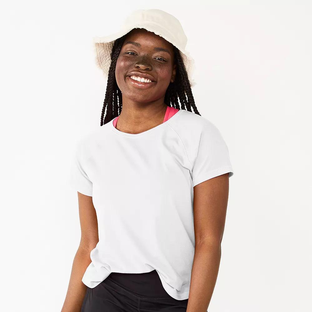 Women's Tek Gear® Core Raglan Tee, Size: Medium, Modern White Product Image