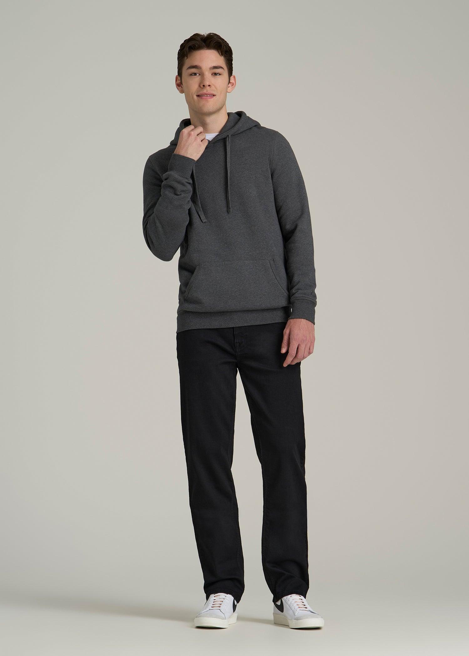 A.T. Basics Men's J1 Straight Fit Jeans for Tall Men in Black Product Image