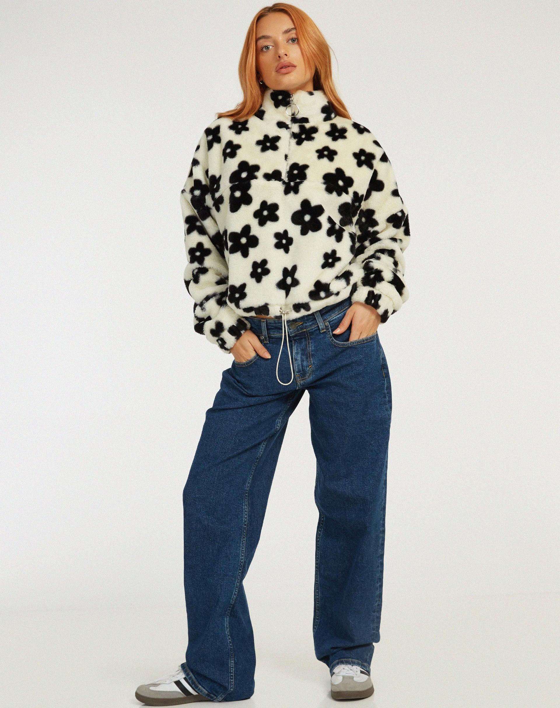 Nero Jacket in Daisy White and Black Product Image